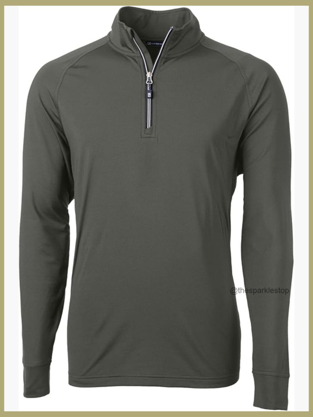 Recycled Polyester Spandex Quarter Zip Pullover Jacket